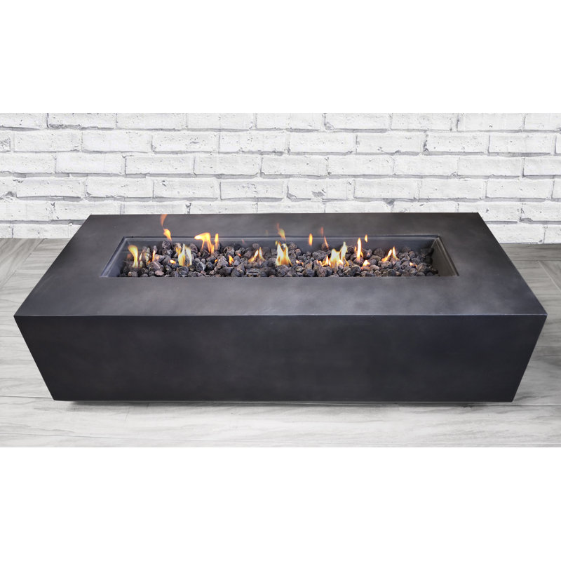 Grice Concrete Propane Gas Fire Pit Table AllModern